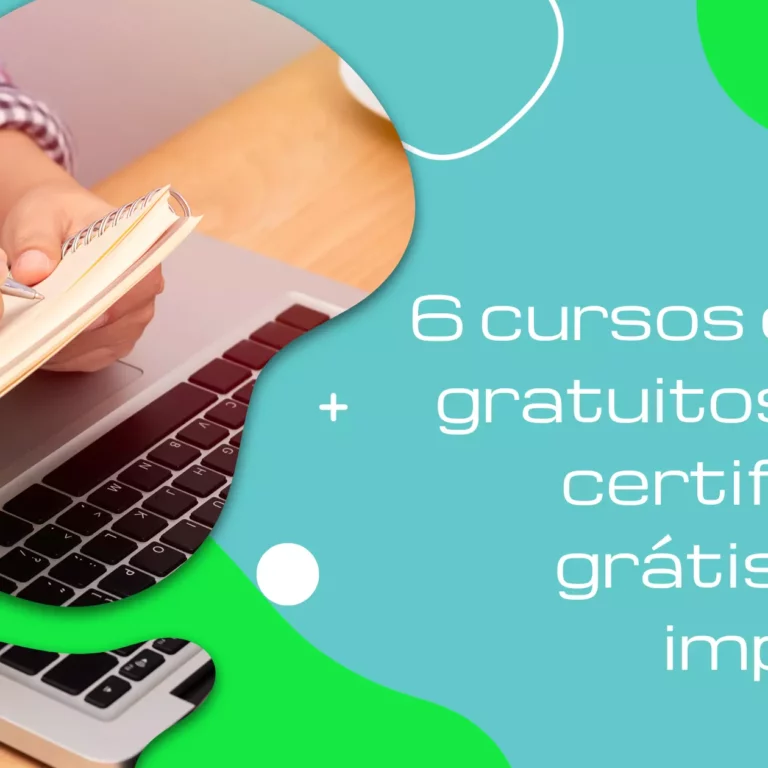 6 cursos online gratuitos com certificado grátis para imprimir