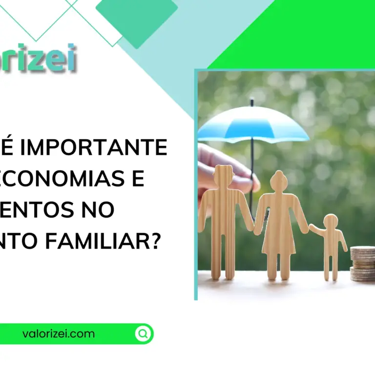 Por que é importante incluir economias e investimentos no orçamento familiar? 