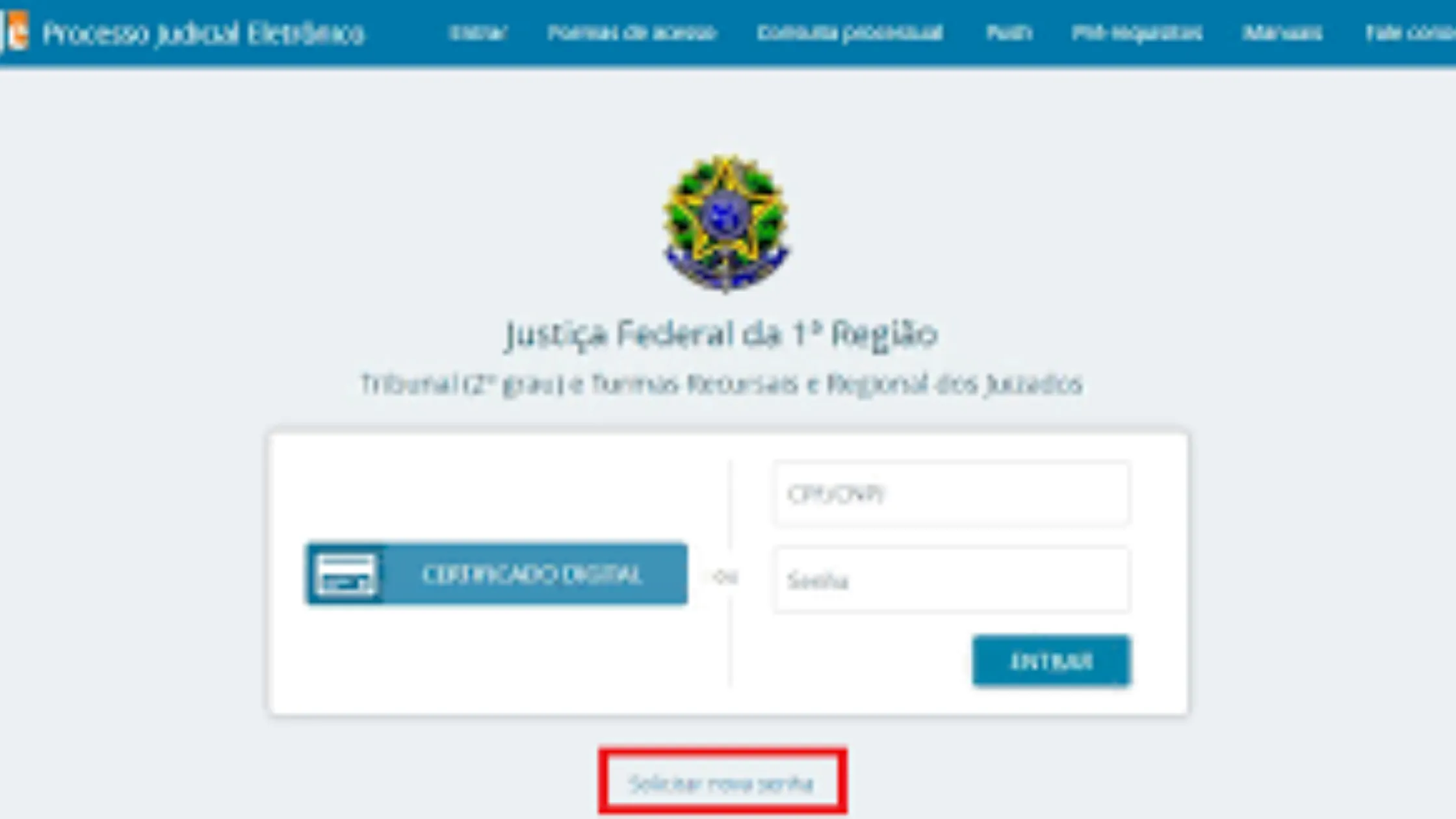 Consultar processos no site da Justiça Federal 